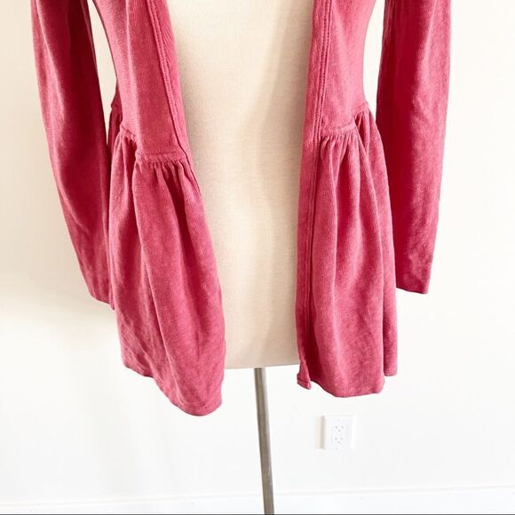 T. La Ruffle Open Front Cardigan Sweater XS - Picture 3 of 8